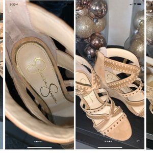 Jessica Simpson Strappy Wedges - Size 6